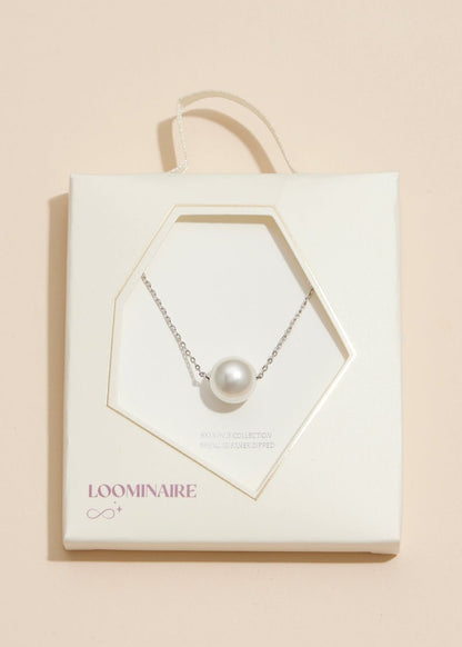 Classic Pearl Charm Necklace