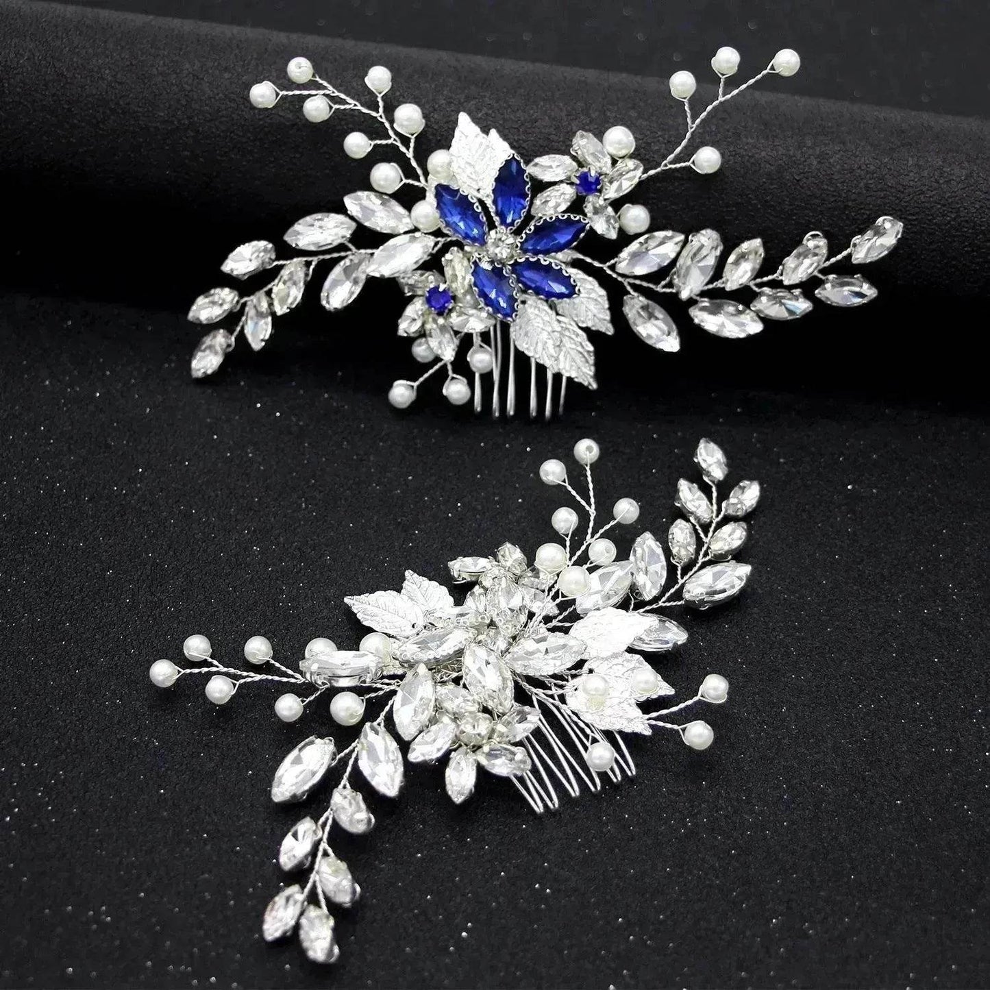 Accessoires de cheveux de mariée en cristal pour femmes élégantes, vigne de cheveux de mariée, pince à cheveux de mariée, coiffe de mariage, pièce de cheveux de mariage, pièces de cheveux de mariée