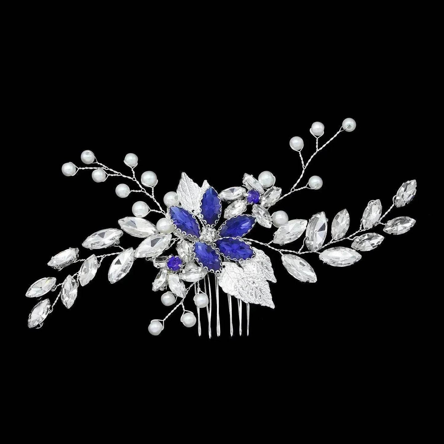 Accessoires de cheveux de mariée en cristal pour femmes élégantes, vigne de cheveux de mariée, pince à cheveux de mariée, coiffe de mariage, pièce de cheveux de mariage, pièces de cheveux de mariée
