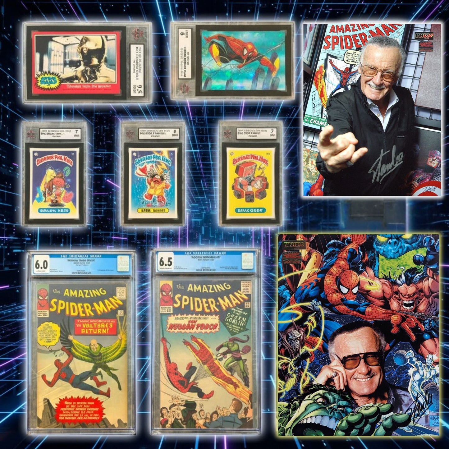 COFFRET MYSTÈRE DE COLLECTIONNEUR – SÉRIE DE BANDES DESSINÉES 5 – ÉDITION LIMITÉE /20 OBJETS DE COLLECTION DE BD SIGNÉS ET OBJETS RARES AUTOGRAPHES