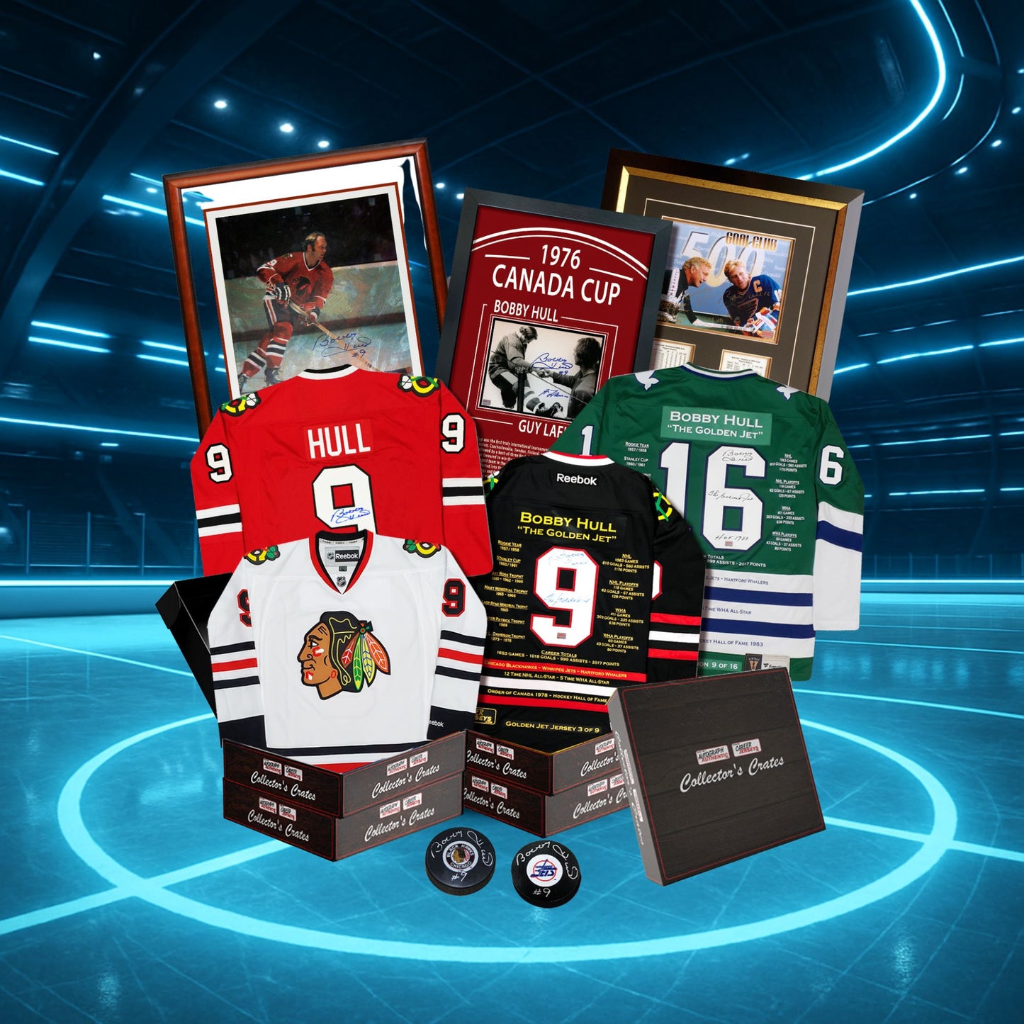COLLECTOR'S CRATE - BOBBY HULL GOLDEN SERIES - LIMITED TO 20