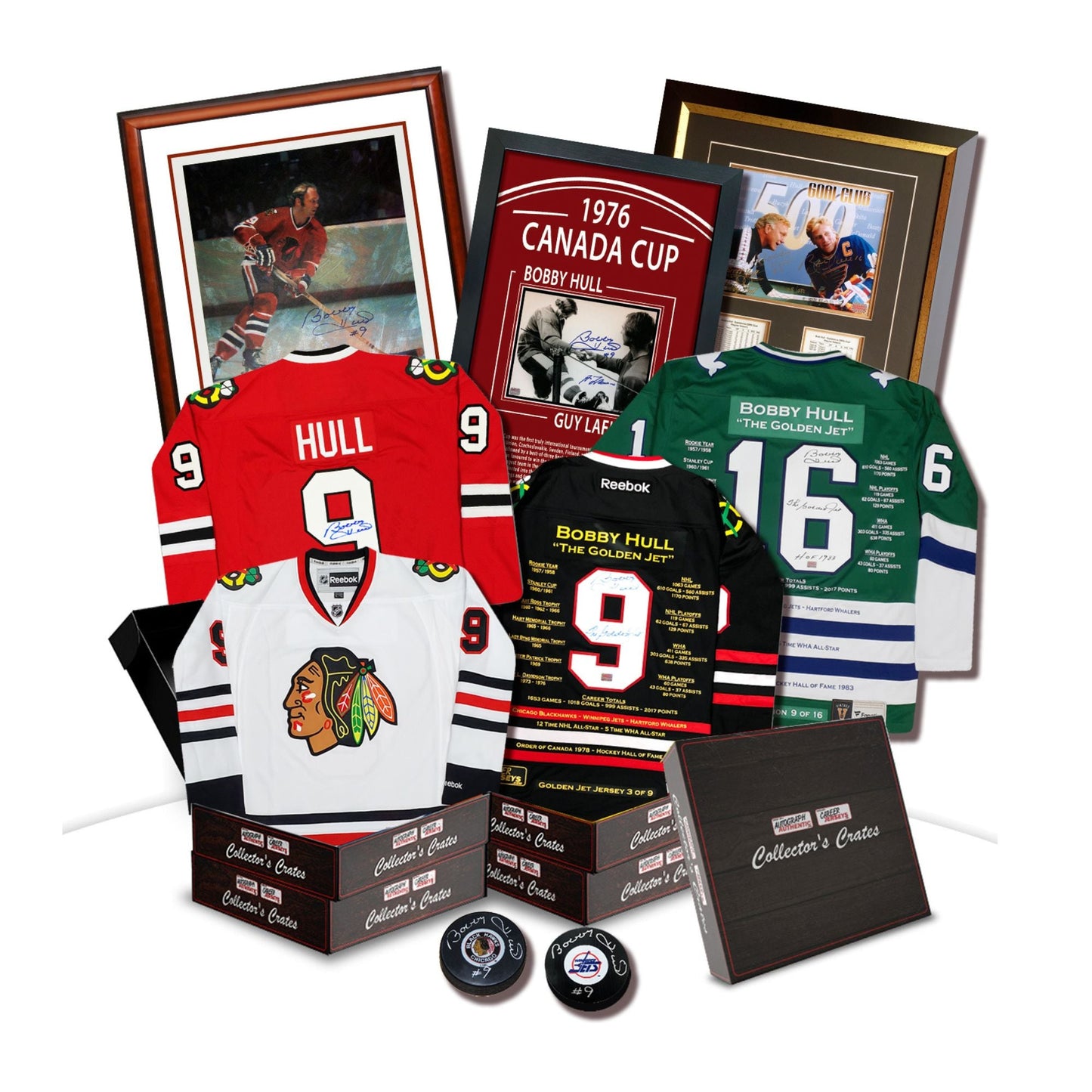 COLLECTOR'S CRATE - BOBBY HULL GOLDEN SERIES - LIMITED TO 20