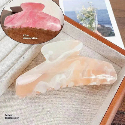 Color Changing In The Sun Exquisite High-grade Acetate Shark Clip Updo Hair Claw Hair Extension  Clip  For Women