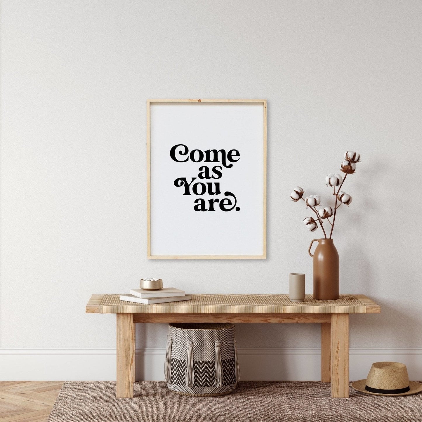 Come As You Are Wood Sign