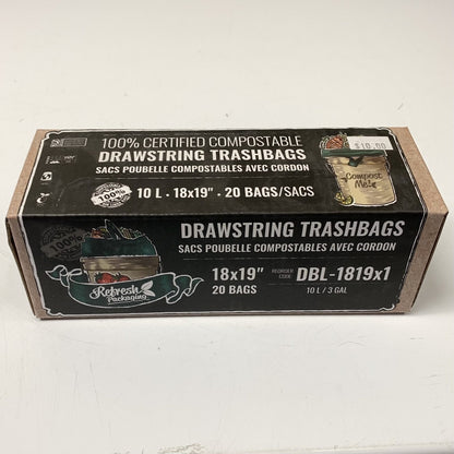 Compostable Drawstring Trash Bags
