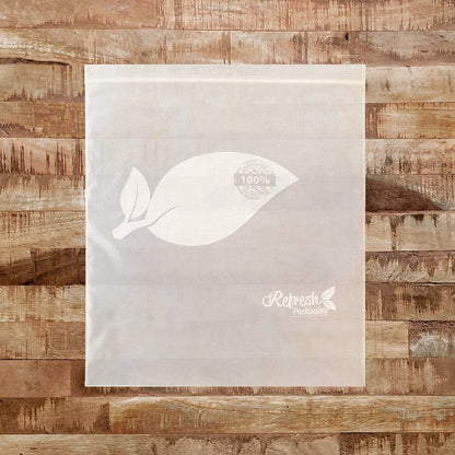 Compostable Zip-Top Bags - Large - (15 Bags 27x30cm)