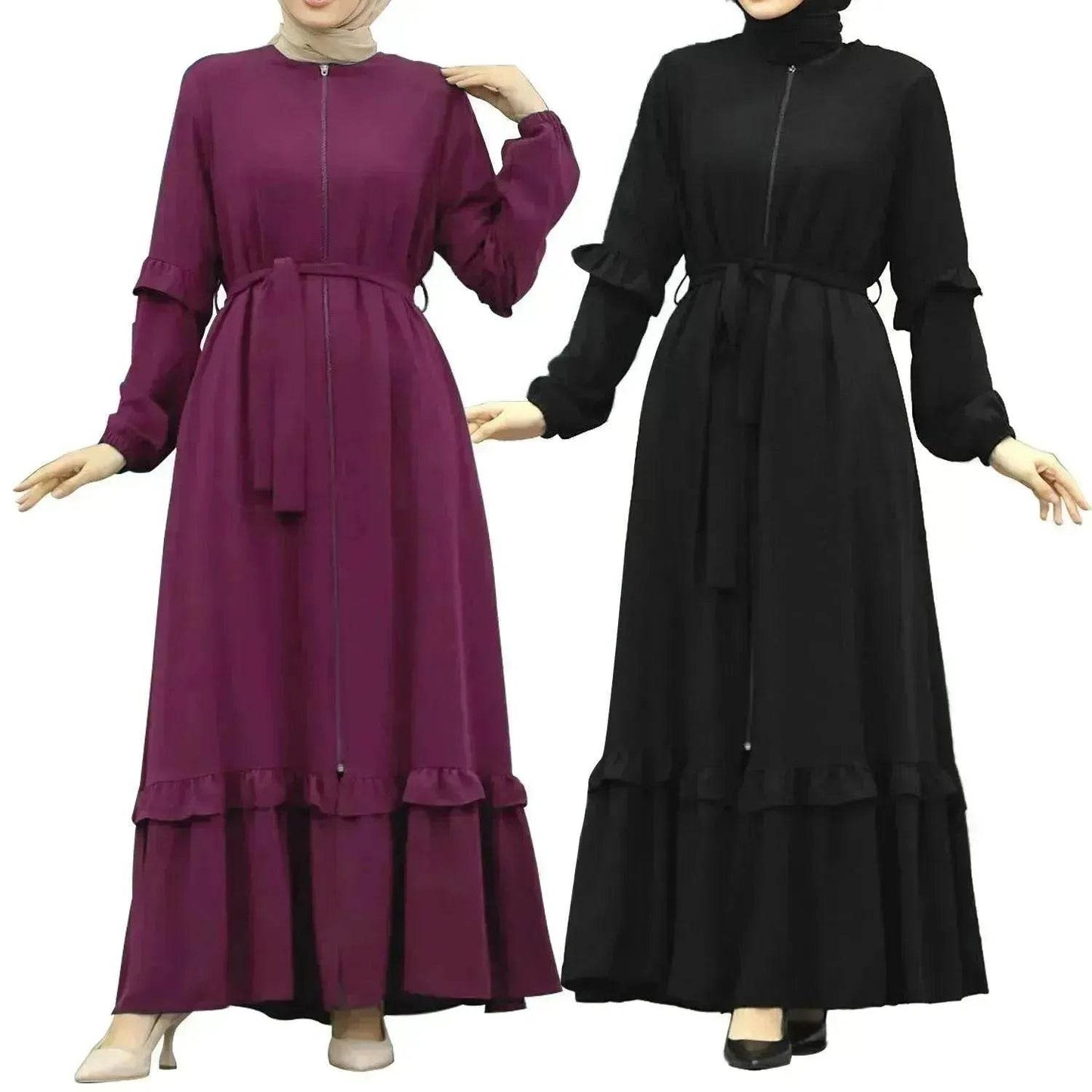 Conservative Hijab Abaya Dress for Arab Dubai Turkey Middle Eastern Women