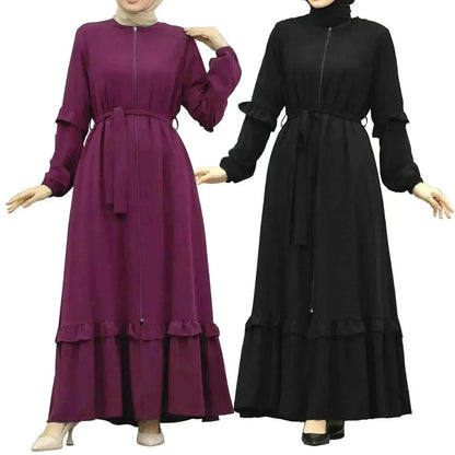 Conservative Hijab Abaya Dress for Arab Dubai Turkey Middle Eastern Women
