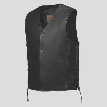 Gilet de moto Unik International à lacets sur les côtés pour hommes
