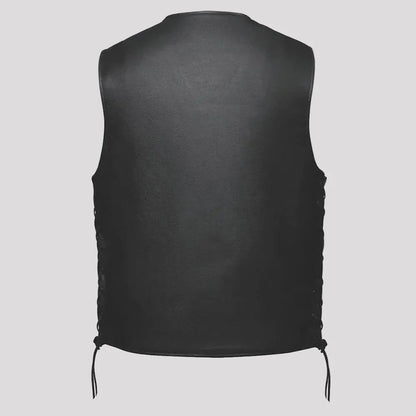 Gilet de moto Unik International à lacets sur les côtés pour hommes