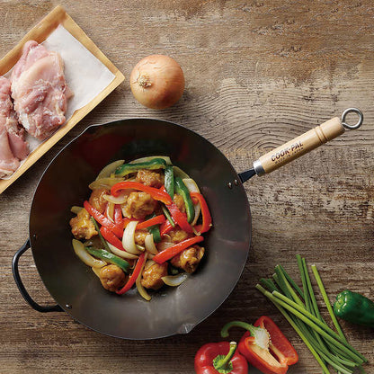 Yoshikawa Japan |  Carbon Steel Wok 36cm - Made in Japan