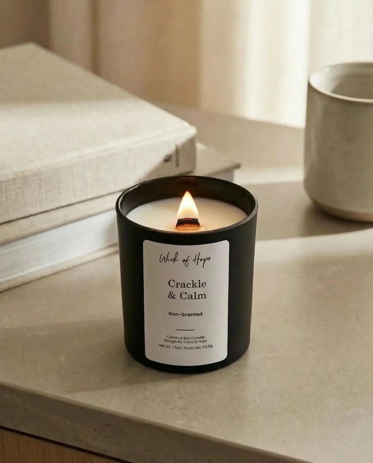 Crackle & Calm Candle | Non parfumée