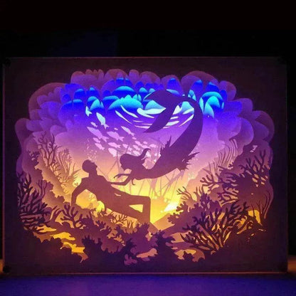 Creative 3D Hollow Paper-cut Light And Shadow  Carving Lamp