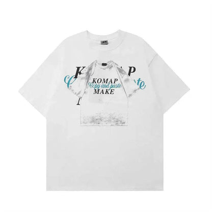 Creative Pattern Printed Short Sleeve