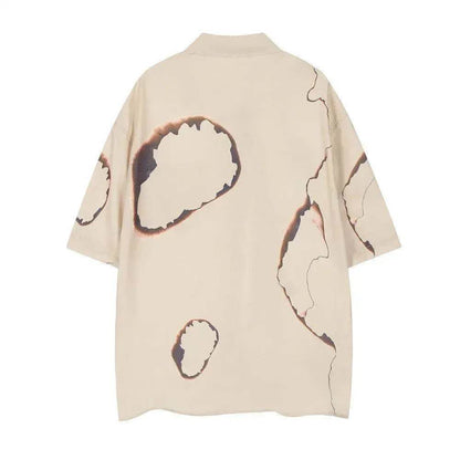Creative Printing Casual Short-sleeved Shirt
