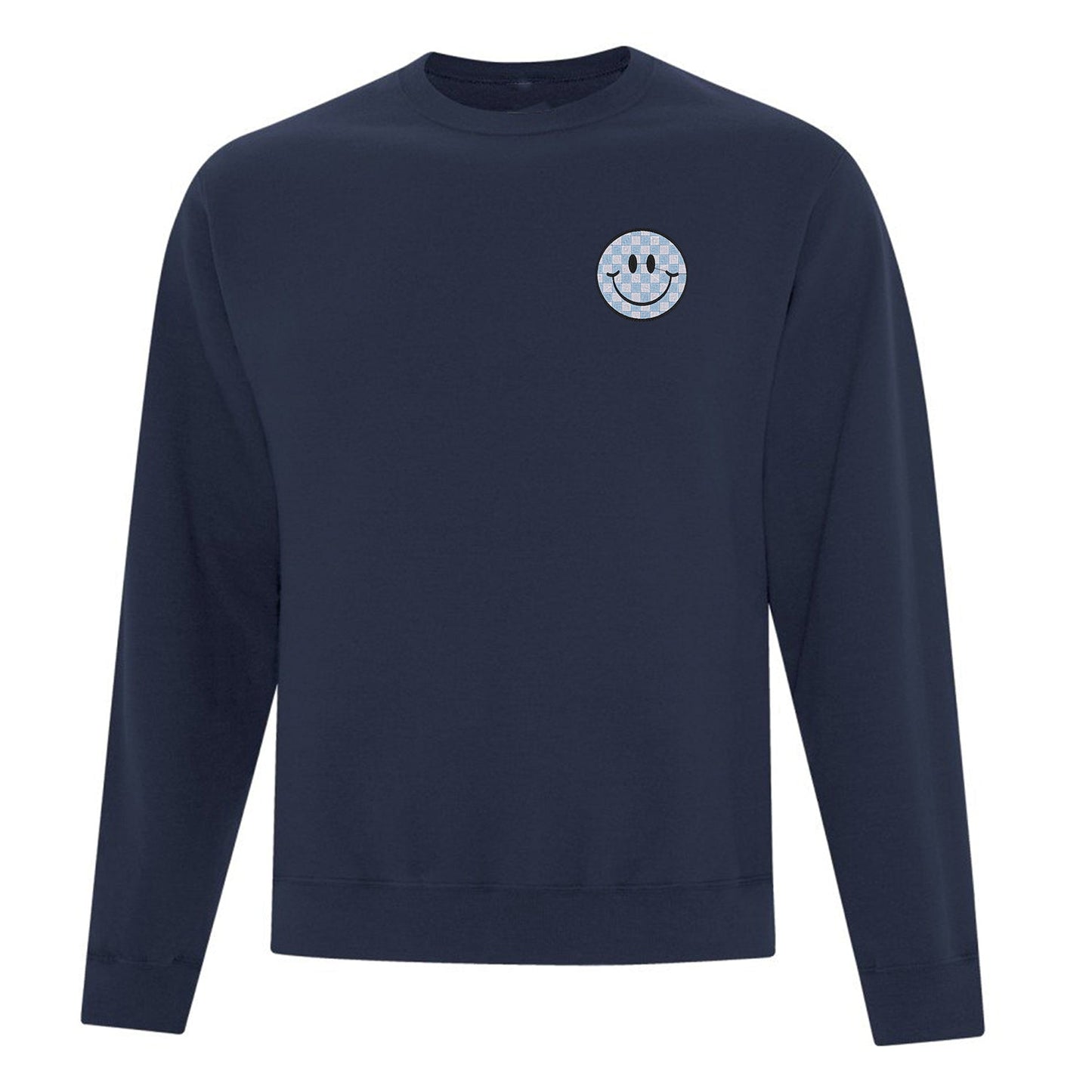 Sweat ras du cou Smiley brodé