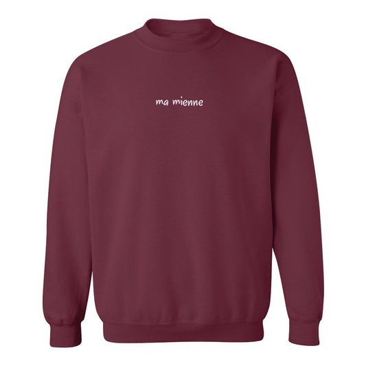 Sweat ras du cou brodé "Ma mienne"