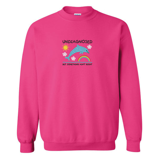 Sweat ras du cou brodé « Undiagnosed »
