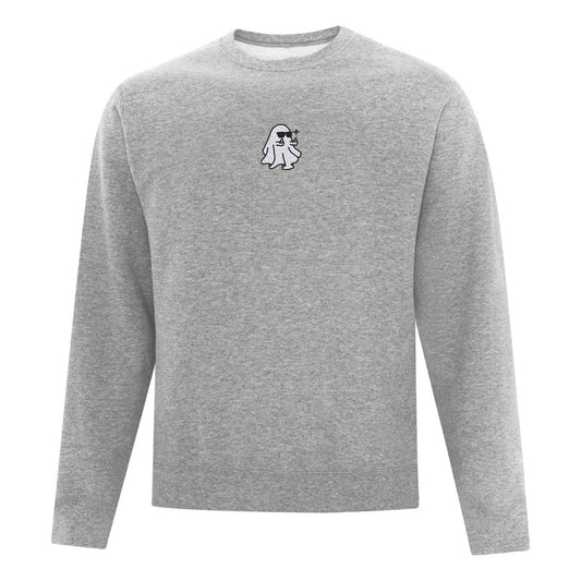 Crewneck Ghost with Glasses Embroidered