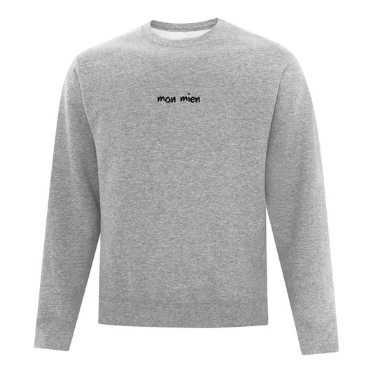 Sweat ras du cou brodé "Mon mien"
