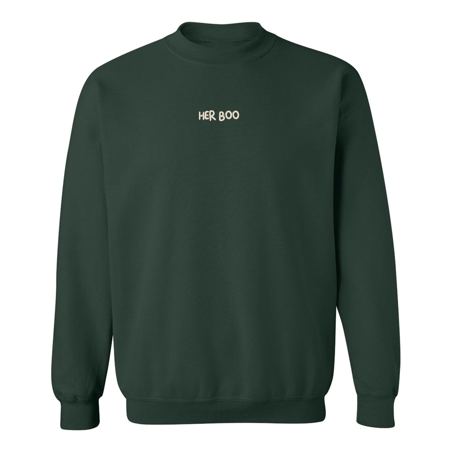Crewneck "Her Boo" brodé
