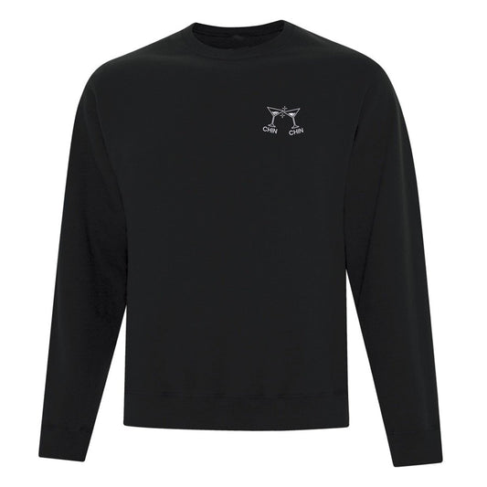 Sweat ras du cou brodé "Chin Chin"