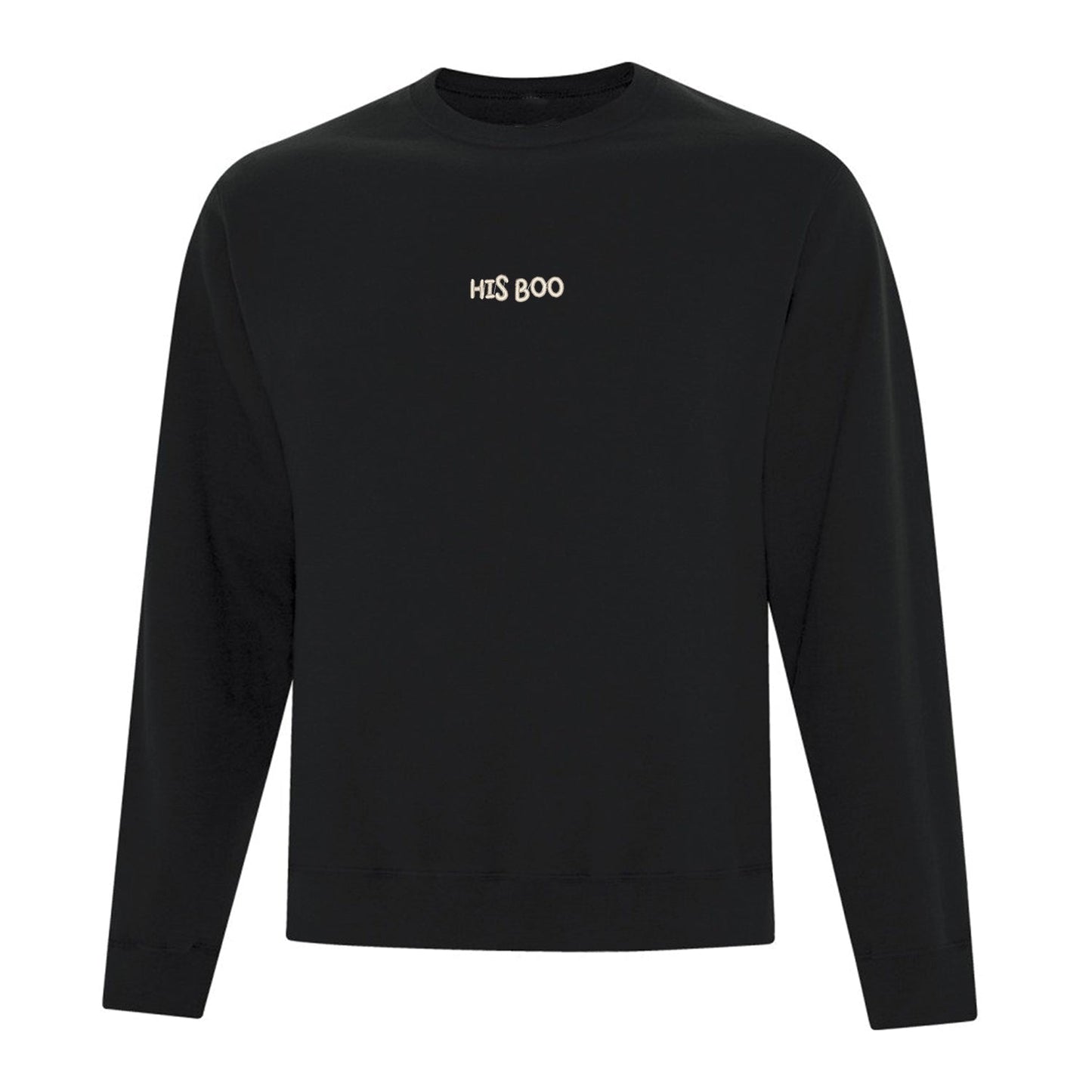 Crewneck "His Boo" brodé