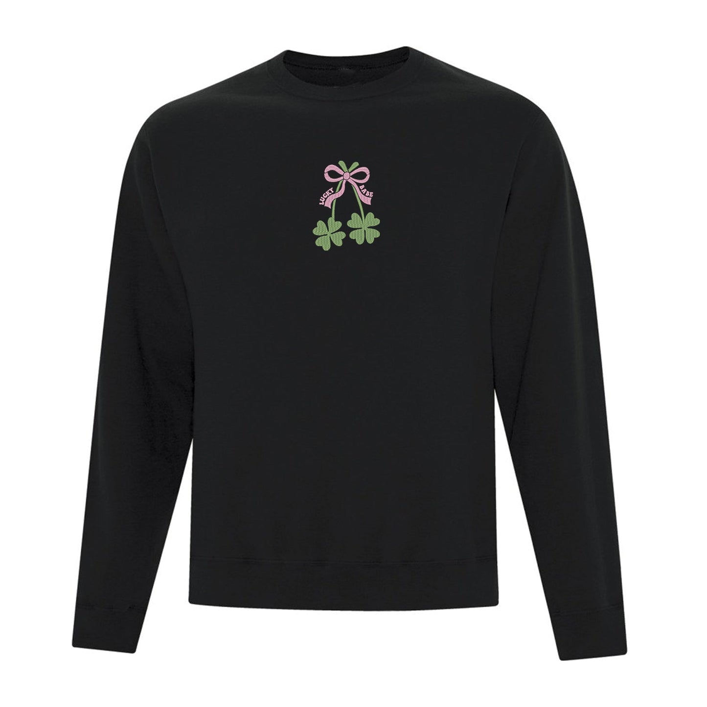 Crewneck "Lucky Babe" brodé