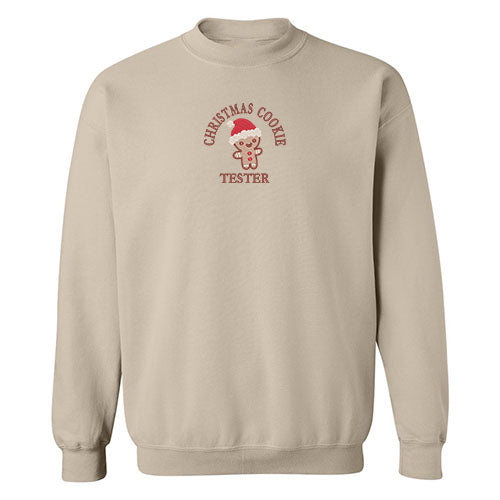 Crewneck "Christmas Cookie Tester" brodé