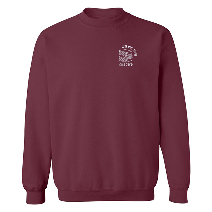 Sweat ras du cou brodé « One More Chapter »