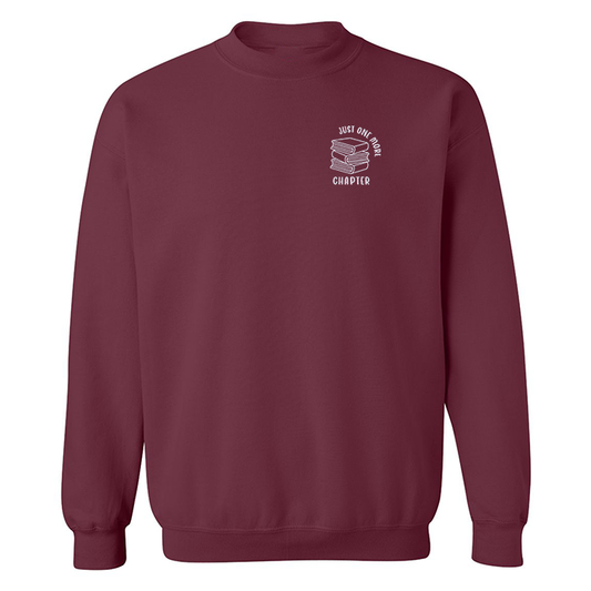 Sweat ras du cou brodé « One More Chapter »