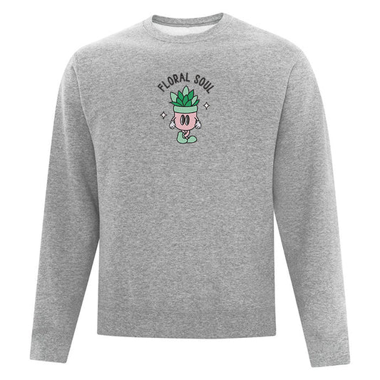 T-shirt col rond brodé "Floral Soul"