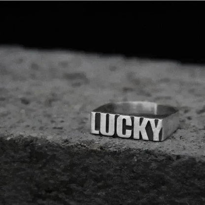Customized Alphabet Couple Ring Customized Sterling Silver Couple Style