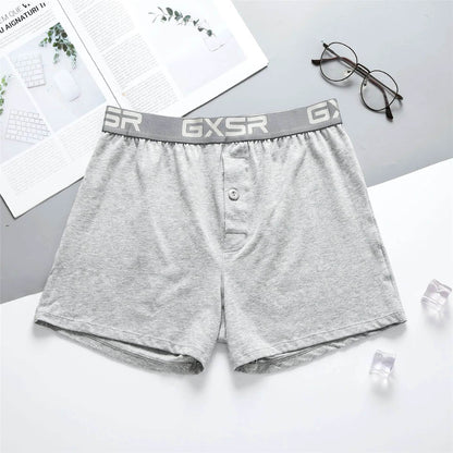 Men's Home Low Waist Pure Cotton Boxer short Breathable Underwear
