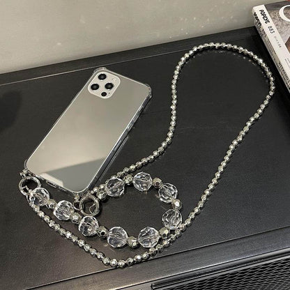 Luxury women wristband iphone case Makeup mirror phone case