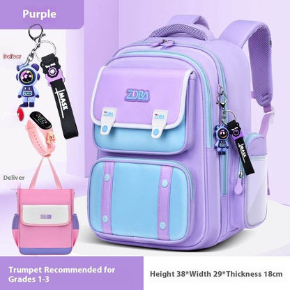 Elementary School Spine Protection Backpack Water resistant School bag