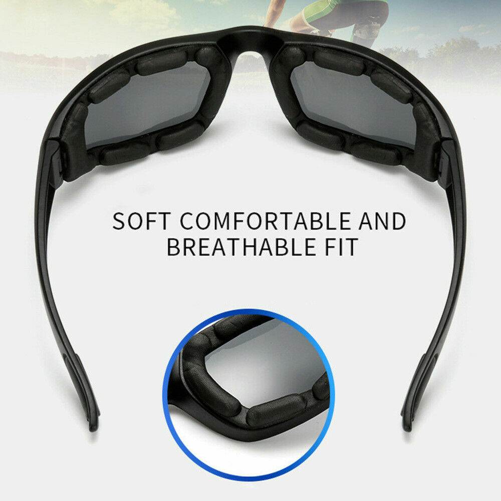 Lunettes de soleil de cyclisme Chopper, lunettes de sport d'extérieur pour hommes, protection UV400 enveloppante pour la pêche, lunettes de conduite, lentille grise coupe-vent, lot de 3