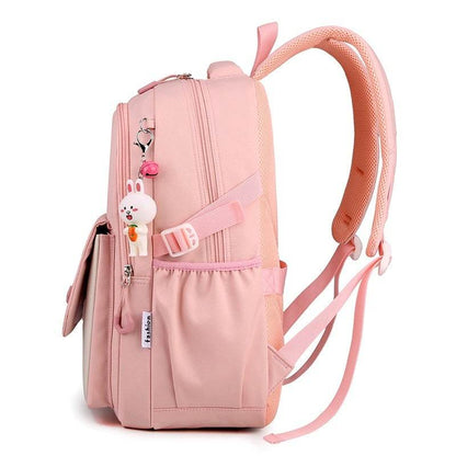 Kids’ Contrast Colour Schoolbag – Large Capacity bACKPACK