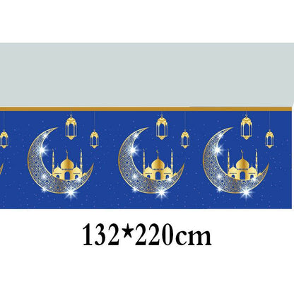 Eid Al-Fitr EID Mubarak party decor Set Supplies Scene Layout Theme Paper Plate Paper Cup