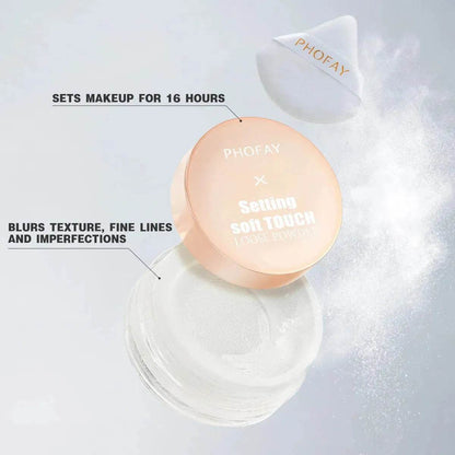 PHOFAY Soft Touch Loose Setting Powder Smooth Long Lasting Makeup
