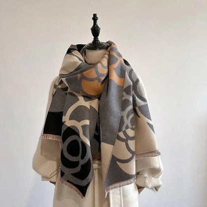 Winter Scarf Women – Soft Imitation Cashmere Warm Knitted Shawl