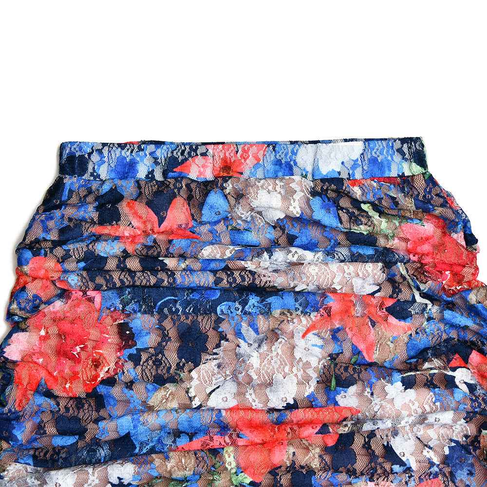Elegant Women's Two Piece Dress Set – Printed Sleeveless Top with Pleated Maxi Skirt