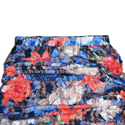 Elegant Women's Two Piece Dress Set – Printed Sleeveless Top with Pleated Maxi Skirt