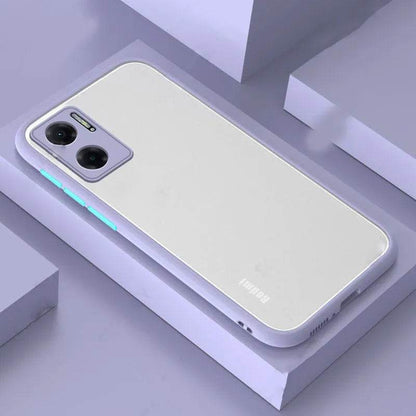 Coque de téléphone givrée, transparente et unie