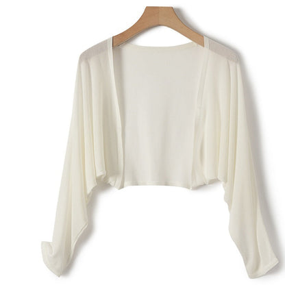 Women's Lightweight Sun Protection Shirt – Sheer Ice Silk Long-Sleeve Cover-Up Coat