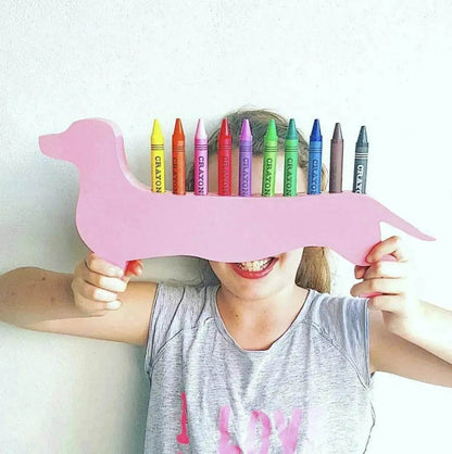 Dachshund Crayon Storage Ornaments