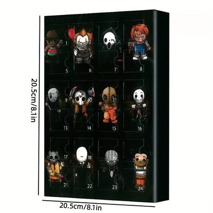 24pcs Disney Tim Burton's The Nightmare Before Christmas Collectible Mini Figures, Random Style Resin Ornaments, Stitch Anime Blind Box, Holiday Themed Character Decor, Ideal For Christmas, Halloween, Thanksgiving, Easter