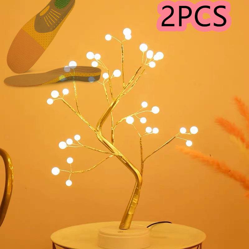 Led Copper Wire Light Bedroom Desk Table Light
