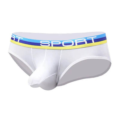 Silk Quick dry Breathable Ball sack Briefs with Pouch underwear men.