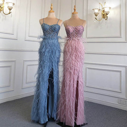 Robe de soirée élégante à bretelles, coupe ajustée, avec pompons, idéale pour un banquet ou des fiançailles